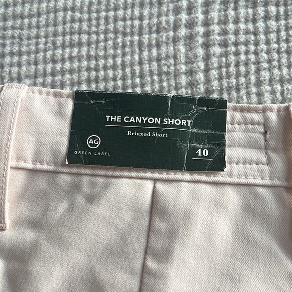 AG Adriano Goldschmied Canyon Shorts Mens Size 40 Pale Pink Chino - Picture 7 of 8
